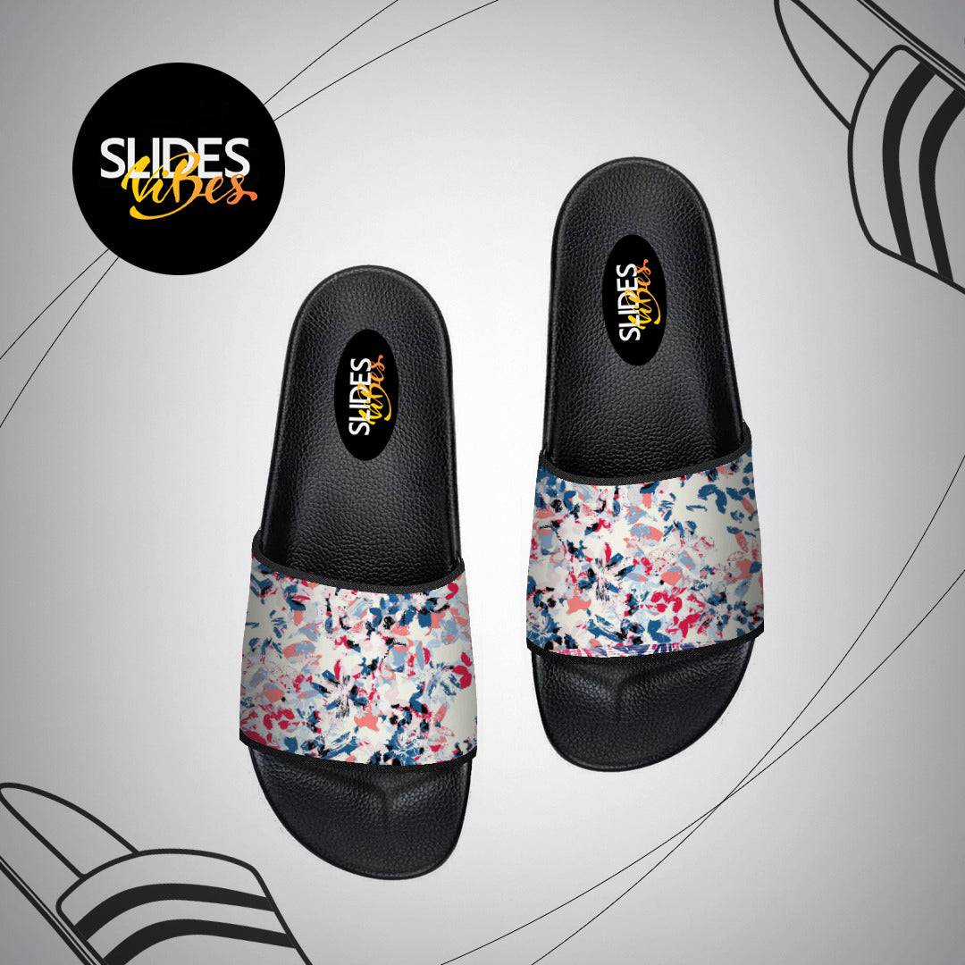 Pink colour Floral Printed Slides