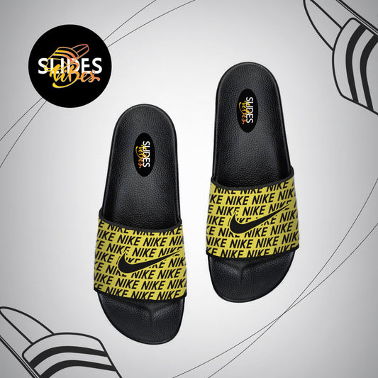 Ni-ke Yellow Base Printed Slides