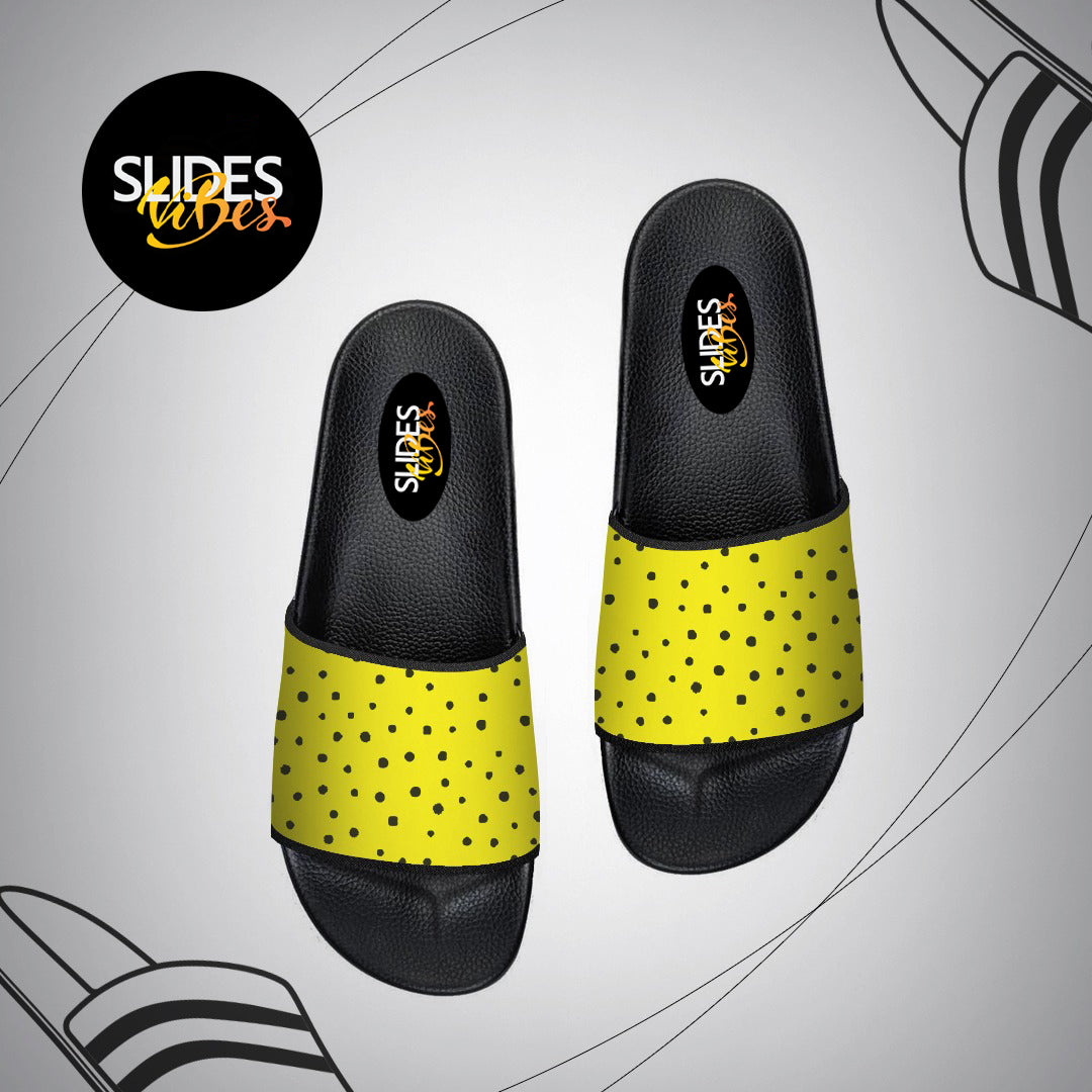 Yellow Polka Dot Printed Slides
