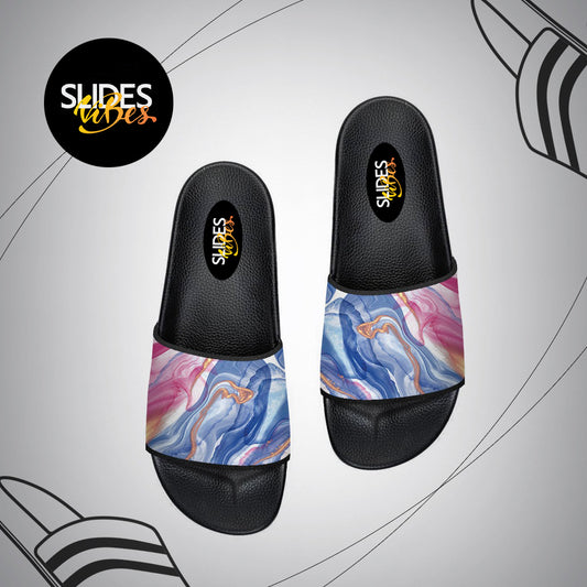 Colorfull Pink Blue Liquid Printed Slides