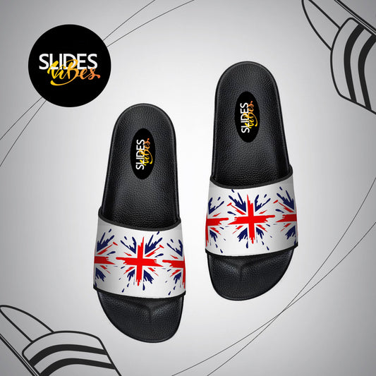 England Abstract Flag Printed Slides