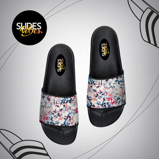 Pink colour Floral Printed Slides