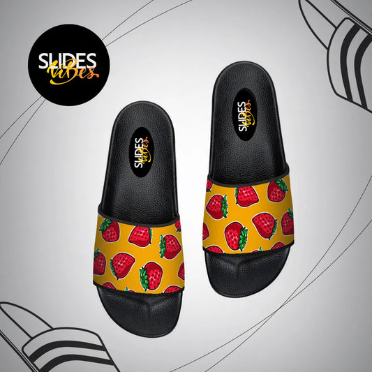 Funky Strawberry Printed Slides