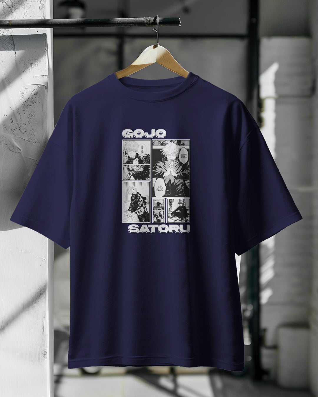 Gojo saturu print Drop Shoulder