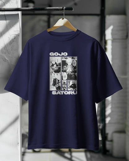 Gojo saturu print Drop Shoulder