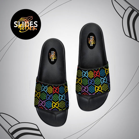 Gucci Multi Printed Slides