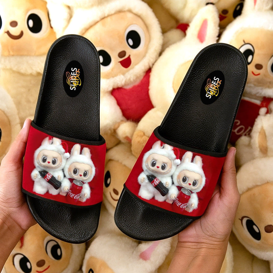 Labubu Coke Printed Slides FREE DELIVERY