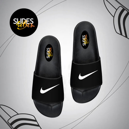 Nike Black Printed Slides