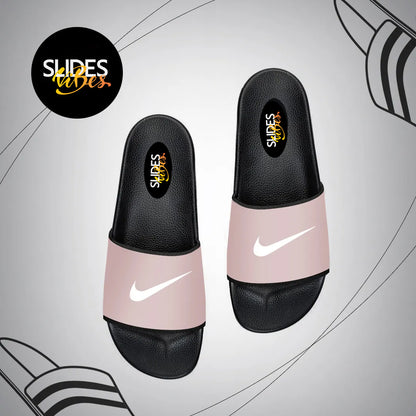 Pink Nike Printed Slides