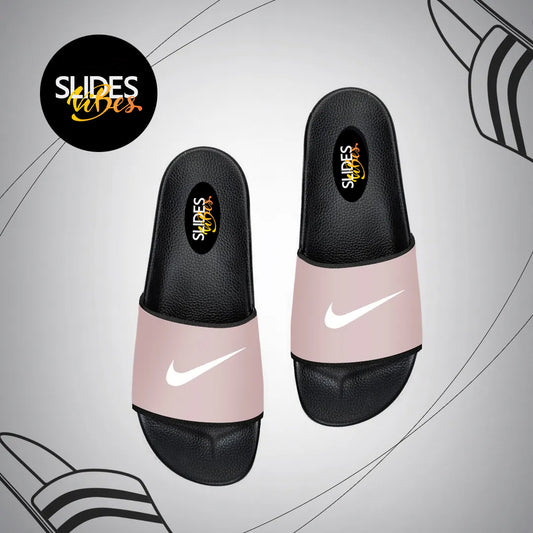 Pink Nike Printed Slides