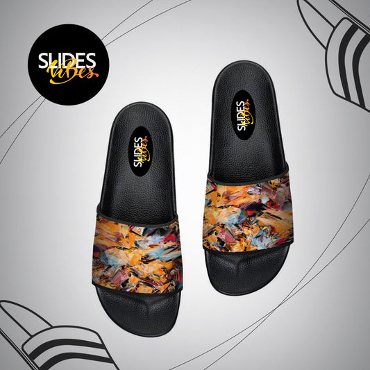 Orange Abstract Printed Slides