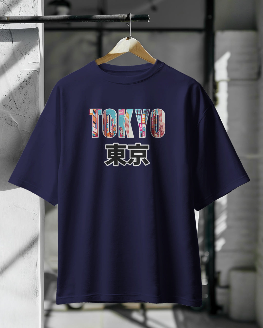 Tokyo print Drop Shoulder