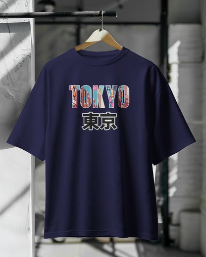Tokyo print Drop Shoulder