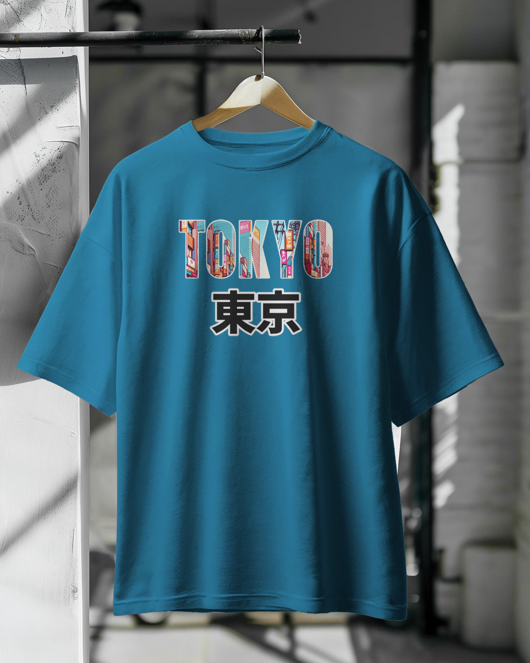 Tokyo print Drop Shoulder
