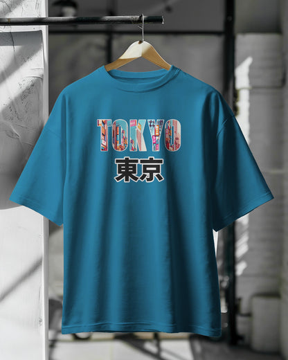 Tokyo print Drop Shoulder