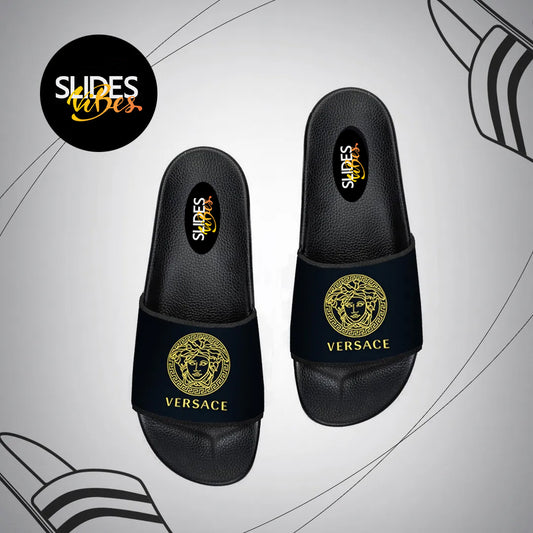 Versace Badge Printed Slides