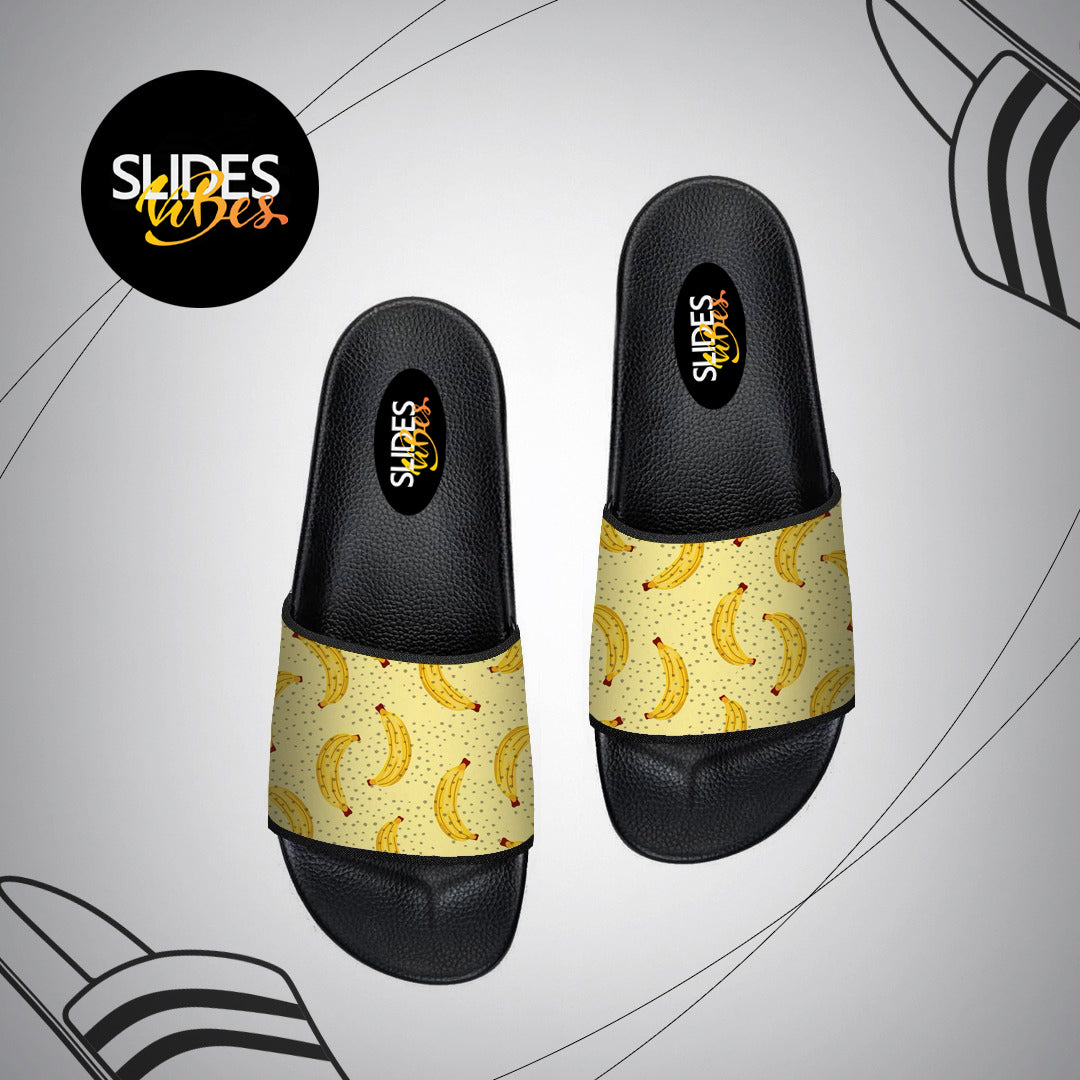 Banana Yellow Art Printed Slides